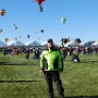 Several hundred balloons take-off in during the Saturday morning mass ascension!