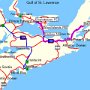 Route from PEI to Baddeck, Nova Scotia